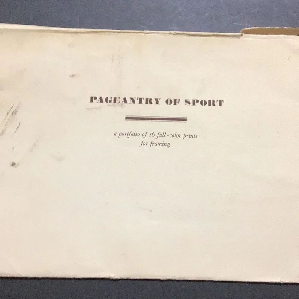 10 of 16 large Prints From vintage pageantry of sport portfolio attained at New